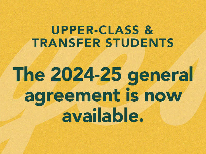 The general sign up is now open for upper-class and transfer students.