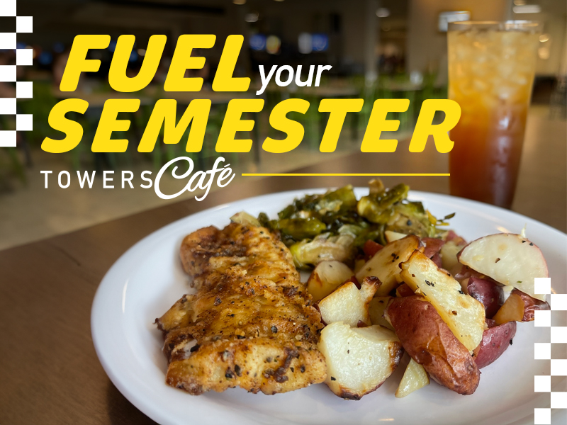 plate of food: Fuel your semester.