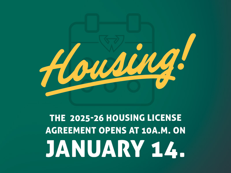 2025-26 Housing License agreement opens at 10 a.m. on January 14